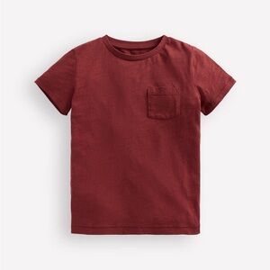 Boden Everyday Short Sleeve T-Shirt in Port Maroon Kids T-Shirt NWOT
